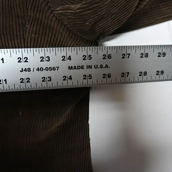 Statements 48R Brown Wide‎ Wale Corduroy Mens Blazer Suit Jacket Sport Coat
